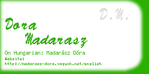 dora madarasz business card